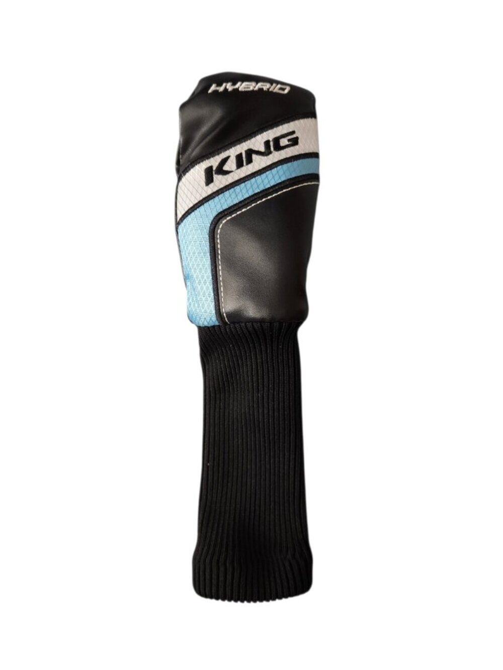 Cobra King Jr Hybrid Rescue Headcover Golf Head Cover Black Blue White EUC